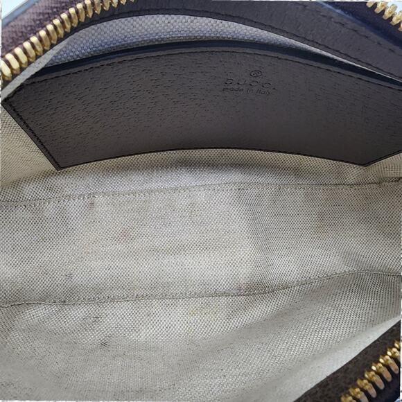 Gucci GG Supreme Monogram Small Ophidia Hobo Shoulder Bag Ebony Beige Brown - Picture 6 of 9